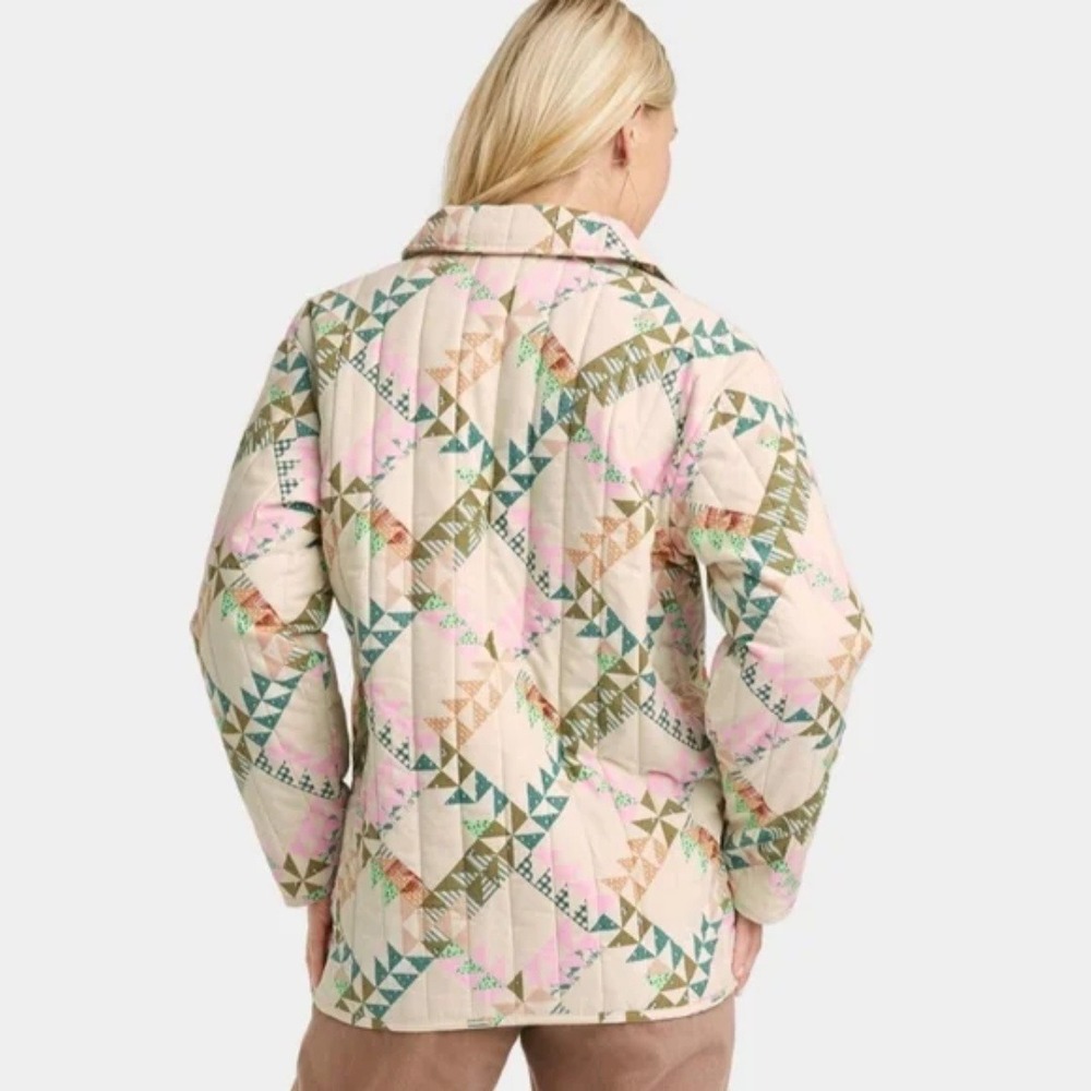 Universal‎ Thread | Quilted Patchwork Button Up J… - image 2